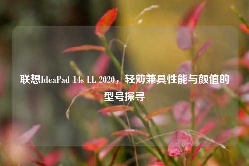 联想IdeaPad 14s LL 2020，轻薄兼具性能与颜值的型号探寻