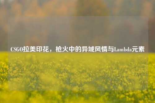CSGO拉美印花，枪火中的异域风情与Lambda元素