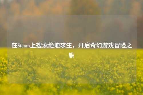 在Steam上搜索绝地求生，开启奇幻游戏冒险之旅