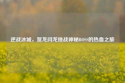逆战冰城，贺龙闫龙挑战神秘BOSS的热血之旅