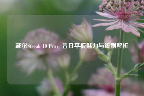 戴尔Streak 10 Pro，昔日平板魅力与线刷解析