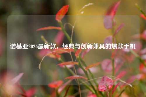 诺基亚2026最新款，经典与创新兼具的爆款手机