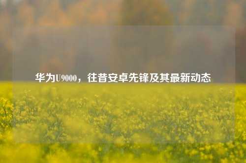华为U9000，往昔安卓先锋及其最新动态