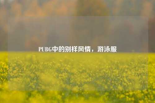 PUBG中的别样风情，游泳服