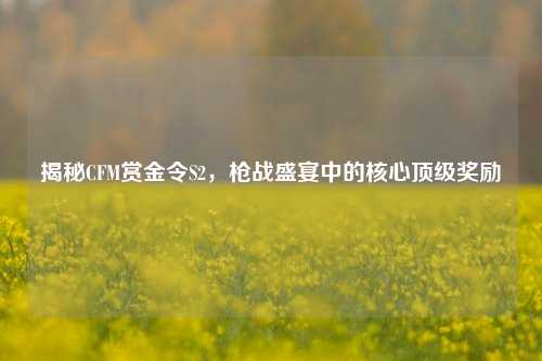 揭秘CFM赏金令S2,枪战盛宴中的核心顶级奖励