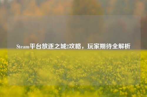 Steam平台放逐之城2攻略,玩家期待全解析
