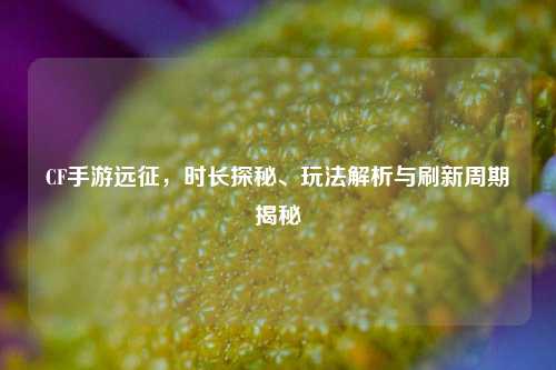 CF手游远征,时长探秘、玩法解析与刷新周期揭秘
