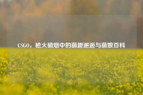 CSGO,枪火硝烟中的萌趣邂逅与萌娘百科