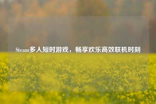 Steam多人短时游戏，畅享欢乐高效联机时刻