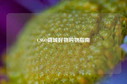 CSGO商城好物购物指南