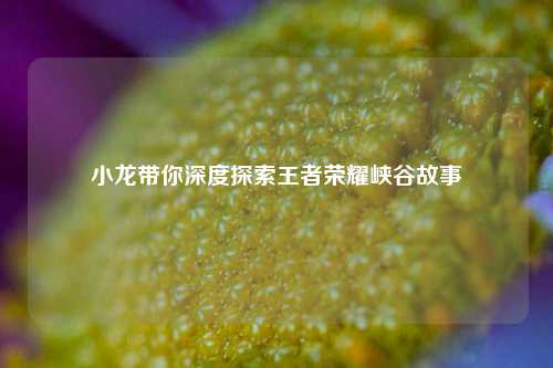 小龙带你深度探索王者荣耀峡谷故事
