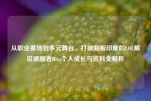 从职业赛场到多元舞台,打破刻板印象的LOL解说破圈者Rita个人成长与资料全解析
