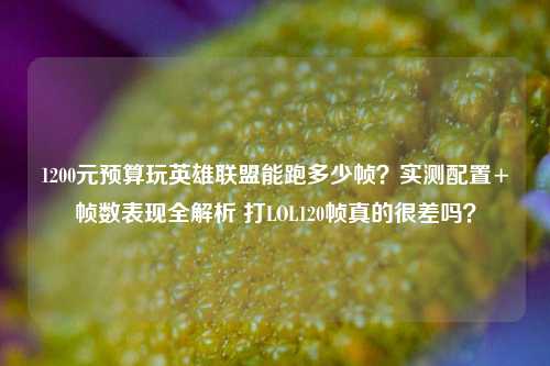 1200元预算玩英雄联盟能跑多少帧?实测配置+帧数表现全解析 打LOL120帧真的很差吗?