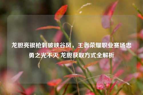 龙胆亮银枪刺破峡谷风，王者荣耀职业赛场忠勇之光不灭 龙胆获取方式全解析