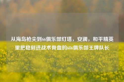 从海岛枪尖到66俱乐部灯塔，安澜，和平精英里把稳刻进战术骨血的686俱乐部王牌队长