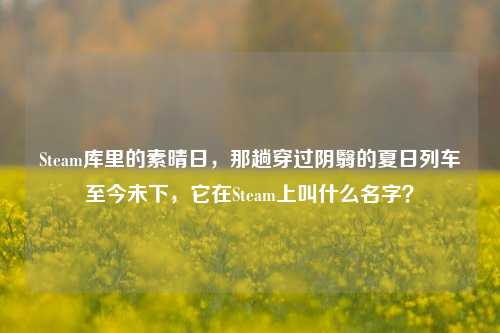 Steam库里的素晴日,那趟穿过阴翳的夏日列车至今未下,它在Steam上叫什么名字?