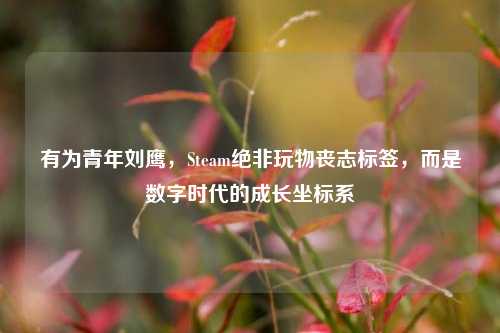 有为青年刘鹰,Steam绝非玩物丧志标签,而是数字时代的成长坐标系