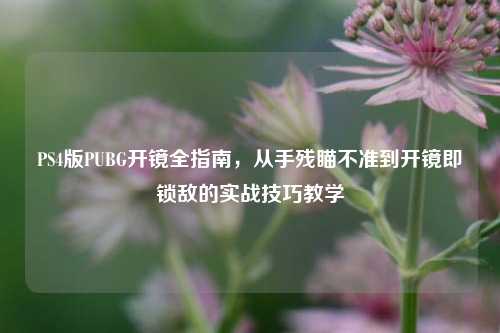 PS4版PUBG开镜全指南,从手残瞄不准到开镜即锁敌的实战技巧教学