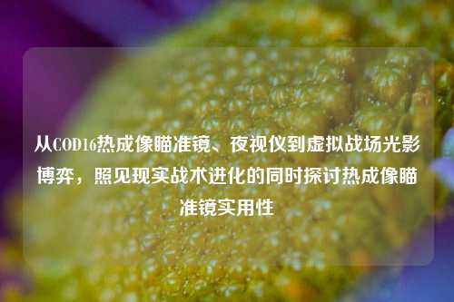 从COD16热成像瞄准镜、夜视仪到虚拟战场光影博弈，照见现实战术进化的同时探讨热成像瞄准镜实用性