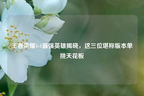 王者荣耀1v1最强英雄揭晓，这三位堪称版本单挑天花板