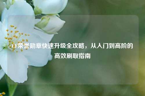 CF荣誉勋章快速升级全攻略,从入门到高阶的高效刷取指南