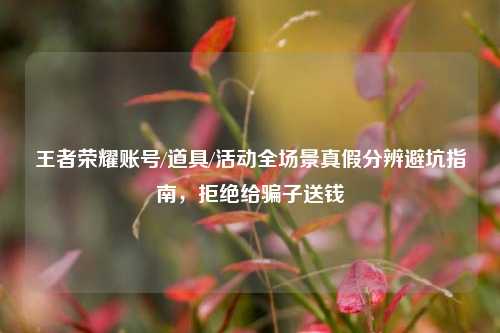 王者荣耀账号/道具/活动全场景真假分辨避坑指南,拒绝给骗子送钱