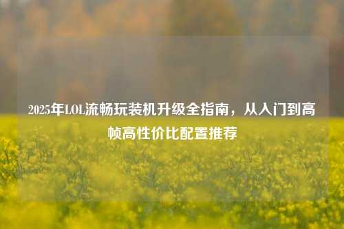 2025年LOL流畅玩装机升级全指南,从入门到高帧高性价比配置推荐
