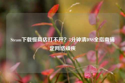 Steam下载慢商店打不开?3分钟清DNS全指南搞定网络顽疾