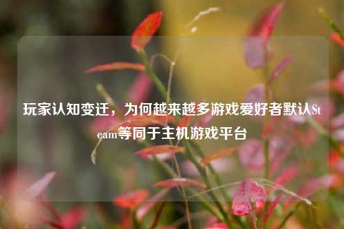 玩家认知变迁，为何越来越多游戏爱好者默认Steam等同于主机游戏平台