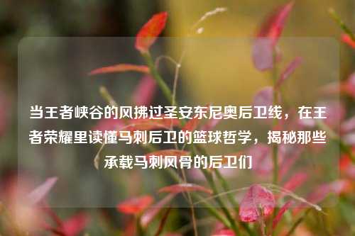当王者峡谷的风拂过圣安东尼奥后卫线,在王者荣耀里读懂马刺后卫的篮球哲学,揭秘那些承载马刺风骨的后卫们