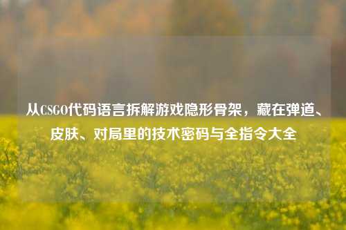 从CSGO代码语言拆解游戏隐形骨架,藏在弹道、皮肤、对局里的技术密码与全指令大全