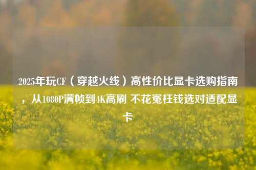 2025年玩CF（穿越火线）高性价比显卡选购指南，从1080P满帧到4K高刷 不花冤枉钱选对适配显卡