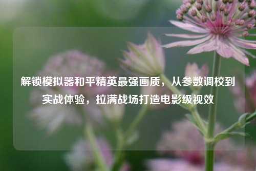 解锁模拟器和平精英最强画质,从参数调校到实战体验,拉满战场打造电影级视效