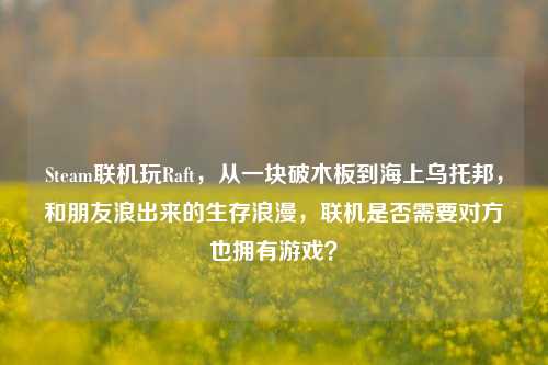 Steam联机玩Raft，从一块破木板到海上乌托邦，和朋友浪出来的生存浪漫，联机是否需要对方也拥有游戏？