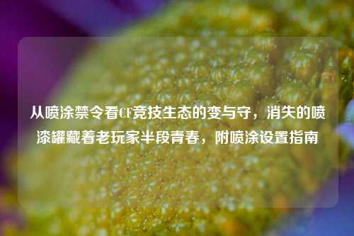 从喷涂禁令看CF竞技生态的变与守,消失的喷漆罐藏着老玩家半段青春,附喷涂设置指南