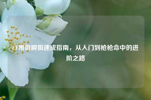 CF甩狙瞬狙速成指南,从入门到枪枪命中的进阶之路