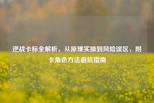 逆战卡标全解析,从原理实操到风险误区,附卡角色方法避坑指南