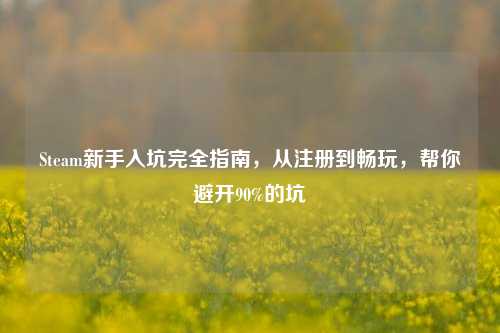 Steam新手入坑完全指南,从注册到畅玩,帮你避开90%的坑
