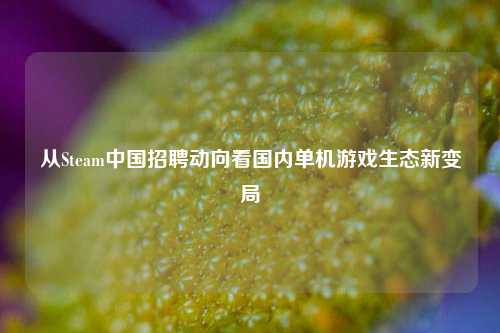 从Steam中国招聘动向看国内单机游戏生态新变局