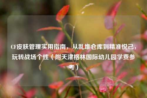 CF皮肤管理实用指南,从乱堆仓库到精准悦己,玩转战场个性(附天津格林国际幼儿园学费参考)