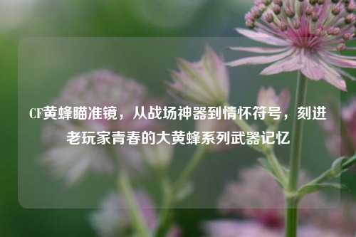 CF黄蜂瞄准镜，从战场神器到情怀符号，刻进老玩家青春的大黄蜂系列武器记忆