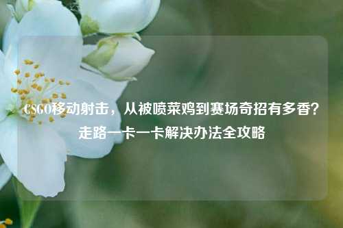 CSGO移动射击,从被喷菜鸡到赛场奇招有多香?走路一卡一卡解决办法全攻略