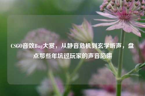 CSGO音效Bug大赏，从静音危机到玄学听声，盘点那些年坑过玩家的声音陷阱