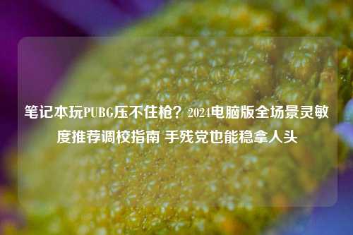 笔记本玩PUBG压不住枪?2024电脑版全场景灵敏度推荐调校指南 手残党也能稳拿人头