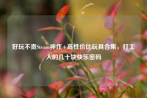 好玩不贵Steam神作+高性价比玩具合集,打工人的几十块快乐密码