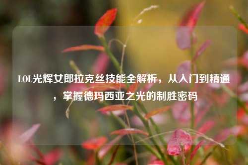 LOL光辉女郎拉克丝技能全解析,从入门到精通,掌握德玛西亚之光的制胜密码