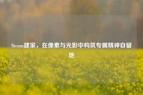 Steam建家，在像素与光影中构筑专属精神自留地