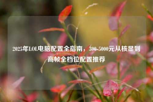 2025年LOL电脑配置全指南，300-5000元从核显到高帧全档位配置推荐