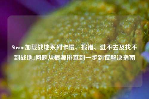 Steam加载战地系列卡慢、报错、进不去及找不到战地1问题从根源排查到一步到位解决指南