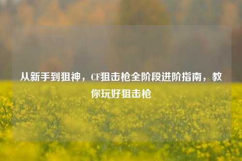 从新手到狙神，CF狙击枪全阶段进阶指南，教你玩好狙击枪